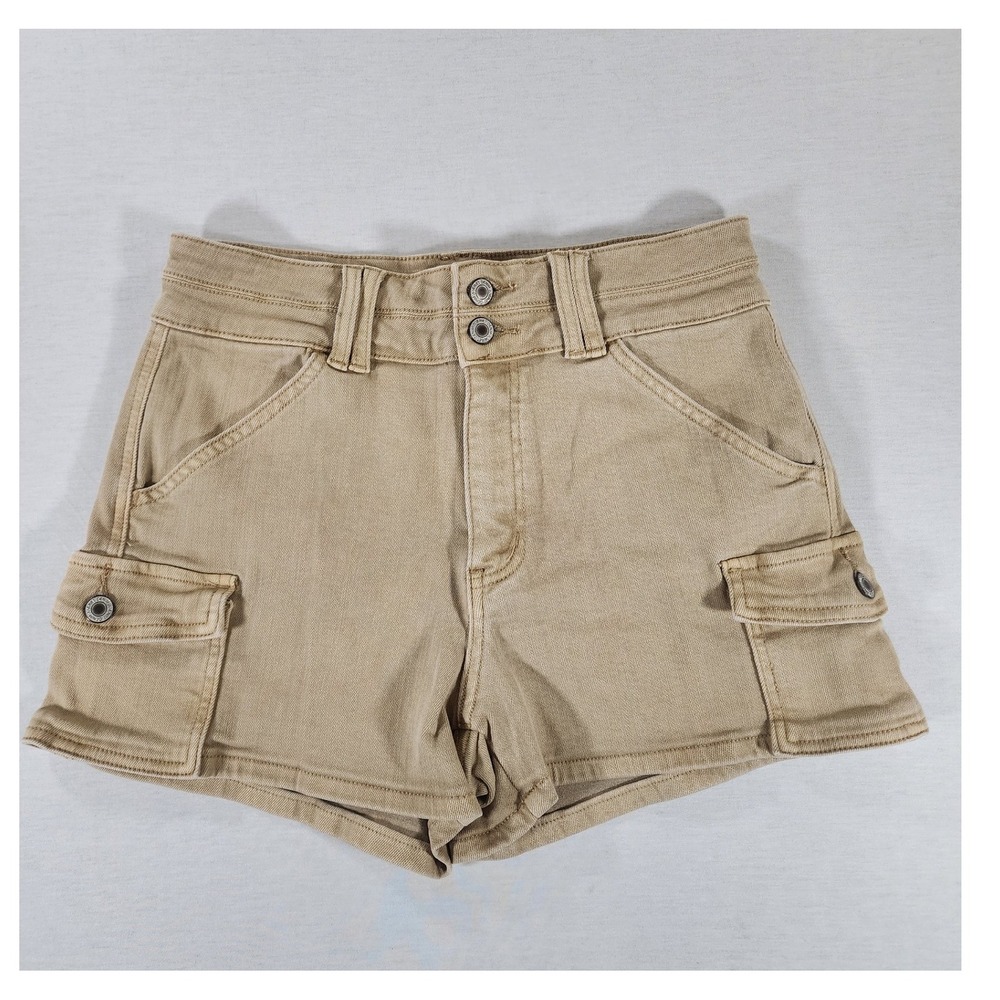 Vervet Stretch Cargo Shorts Women Large Khaki Tan Utility V3411K Gorpcore Safari